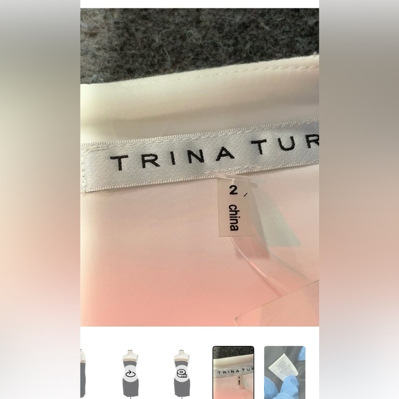 Trina Turk Black and Tan Dress size 2 - Picture 6 of 9